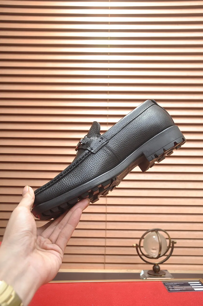 Men's shoes 💰560💶[Ferragamo/Ferragamu] (high-end Niuli) New 🍀 Ferragamo* - top version Ferragamo's classic formal leather shoes! Made of imported original cowhide, the inner top layer is comfortable cowhide lining! Original wear-resistant rubber outsole! High quality products! Code number 38-45 (45 customized)